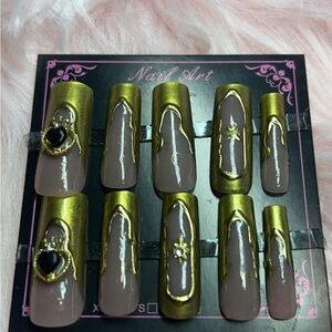 Gold Dream Press On Nails